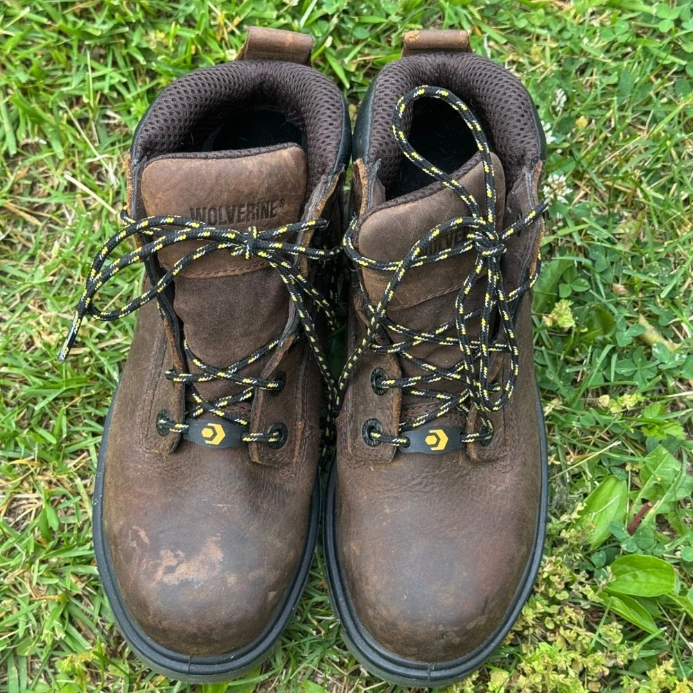 Wolverine W10871 Waterproof Plus Leather Work Boots Brown Mens 6.5‎ EH ASTM